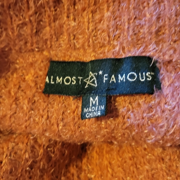 Almost Famous Eyelash Off-Shoulder Mini Sweater Dress - Picture 4 of 9